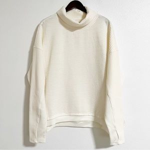 Tahari Sport Ribbed Pullover Sweatshirt